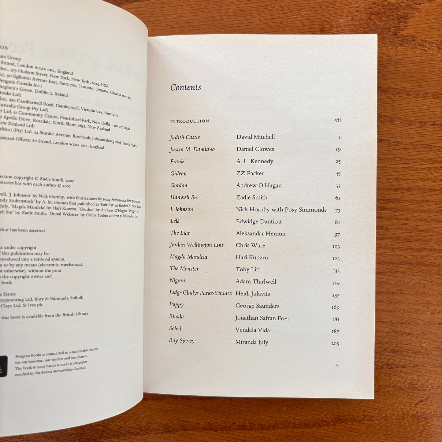 The Book of Other People Edited by Zadie Smith