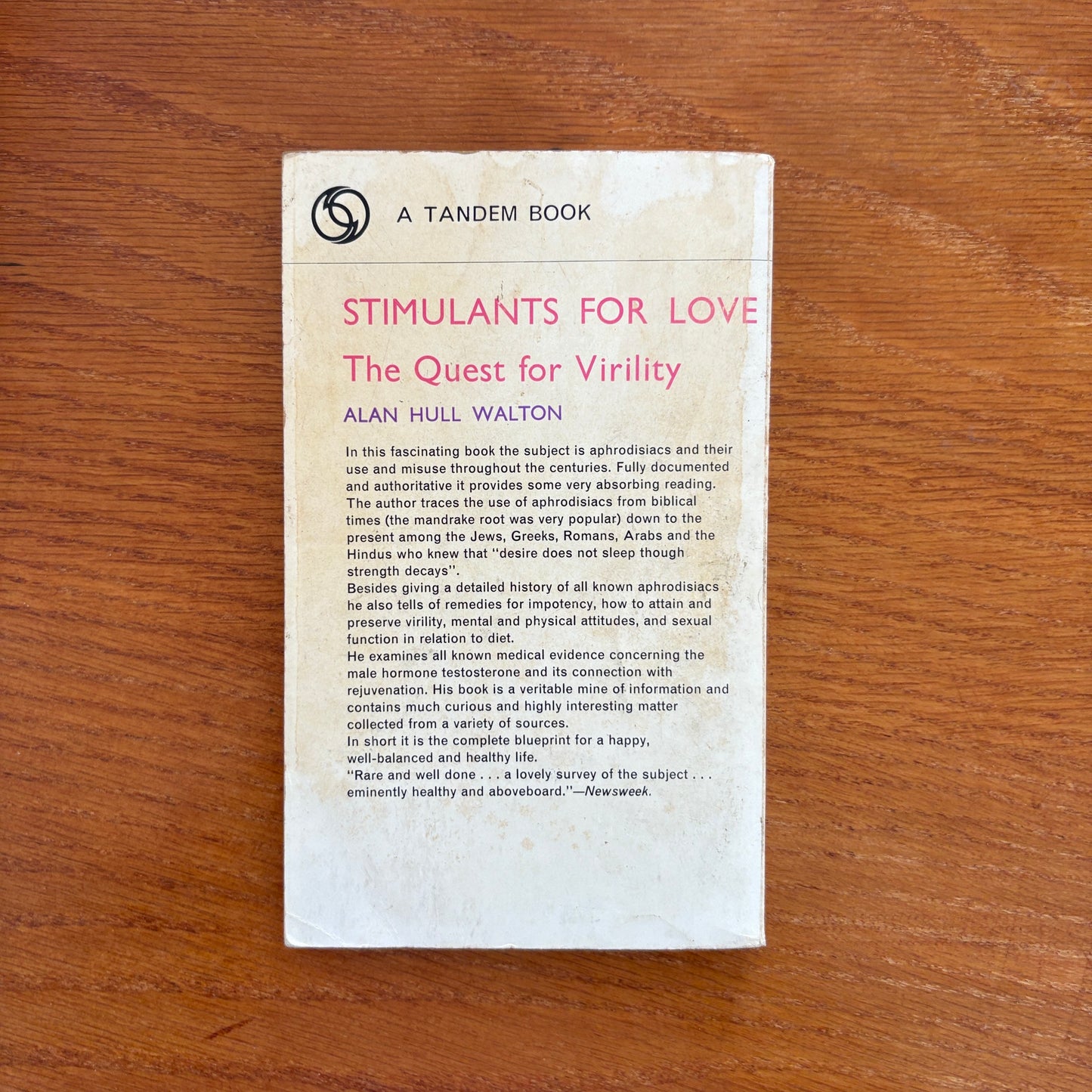 Stimulants for Love: The Quest for Virility - Alan Hull Walton