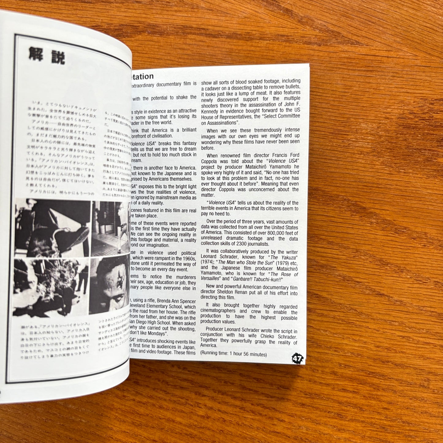 THE KILLING OF AMERICA - Booklet