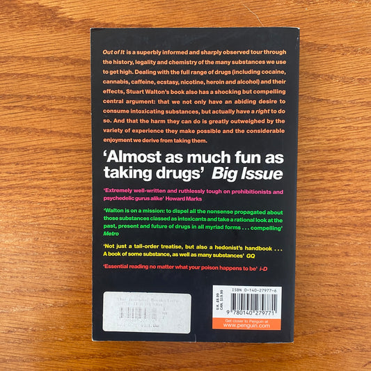 Out Of It: : A Cultural History Of Intoxication - Stuart Walton