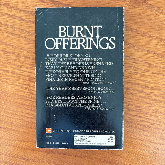 Burnt Offerings - Robert Marasco