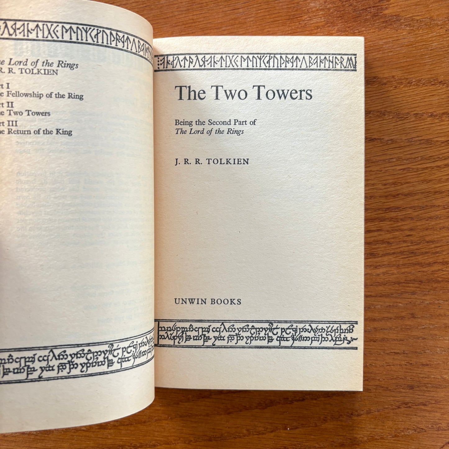 The Lord of the Rings. Unwin paperbacks 1974 Set