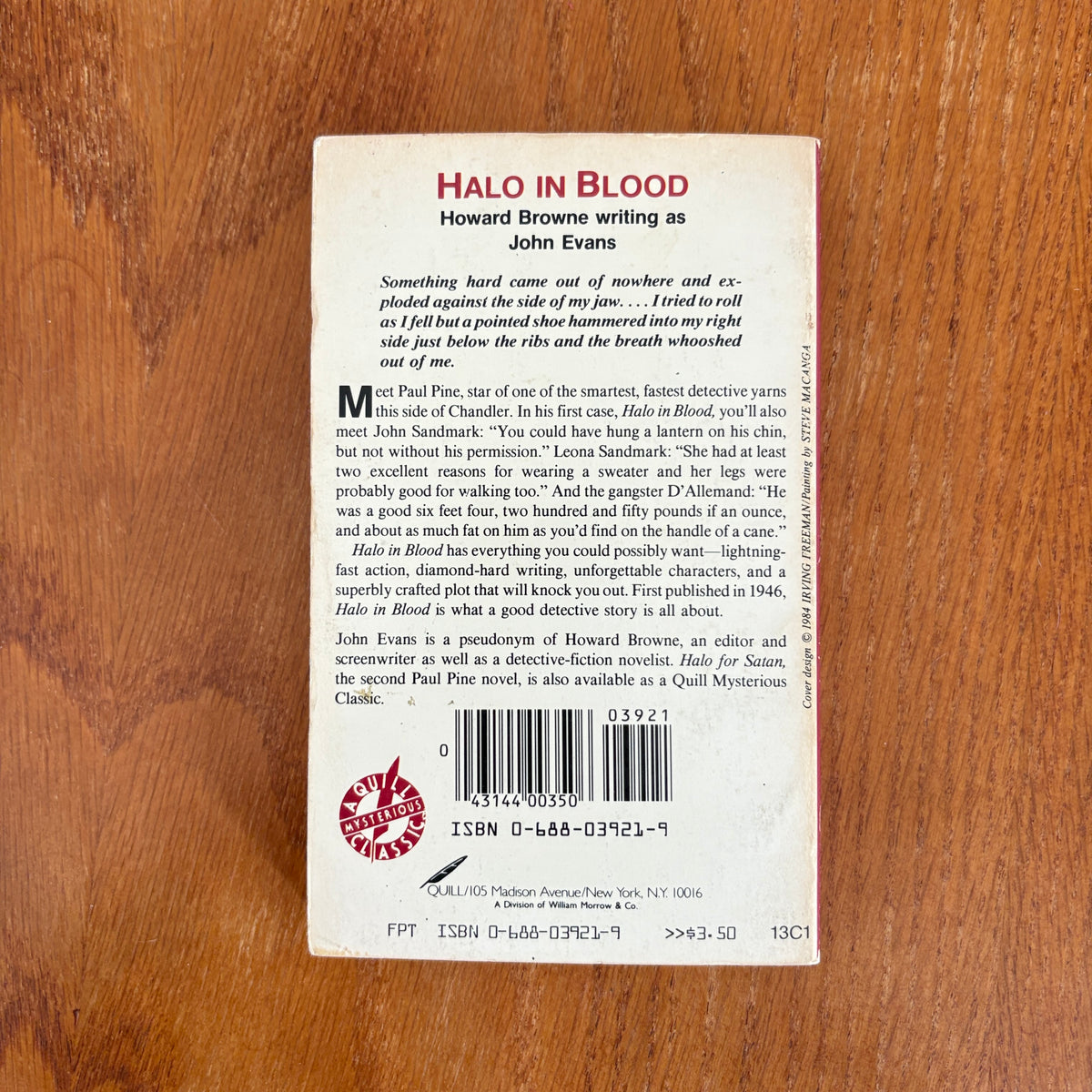 Halo in Blood - John Evans