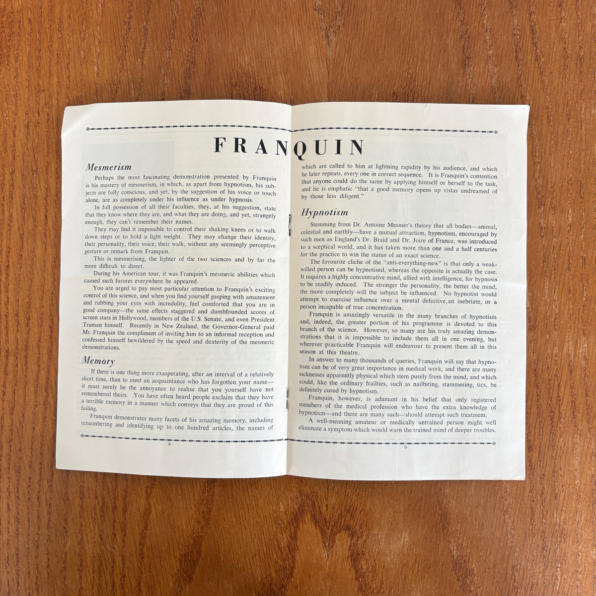 Franquin: The Inter-Nation Sensation - Princess Theatre, Melbourne