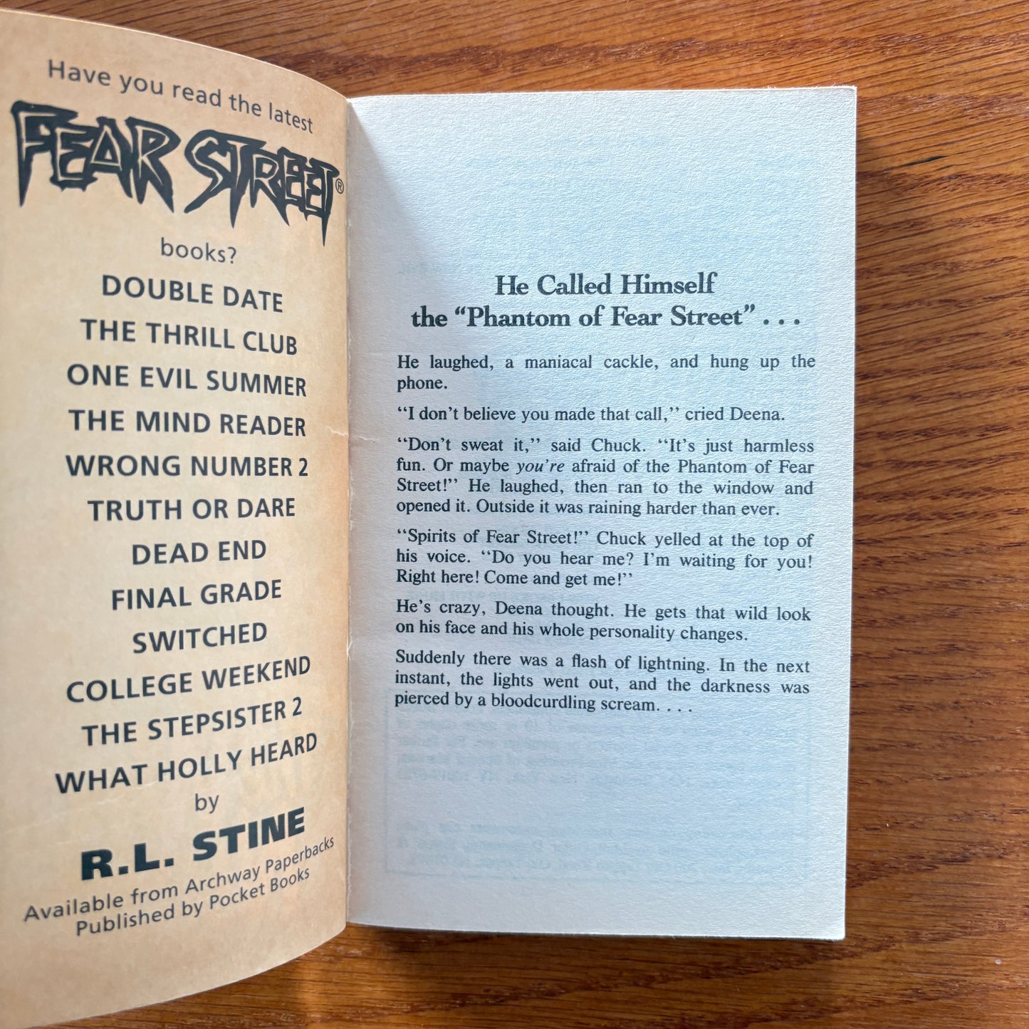 R.L Stine - Fear Street: Wrong number