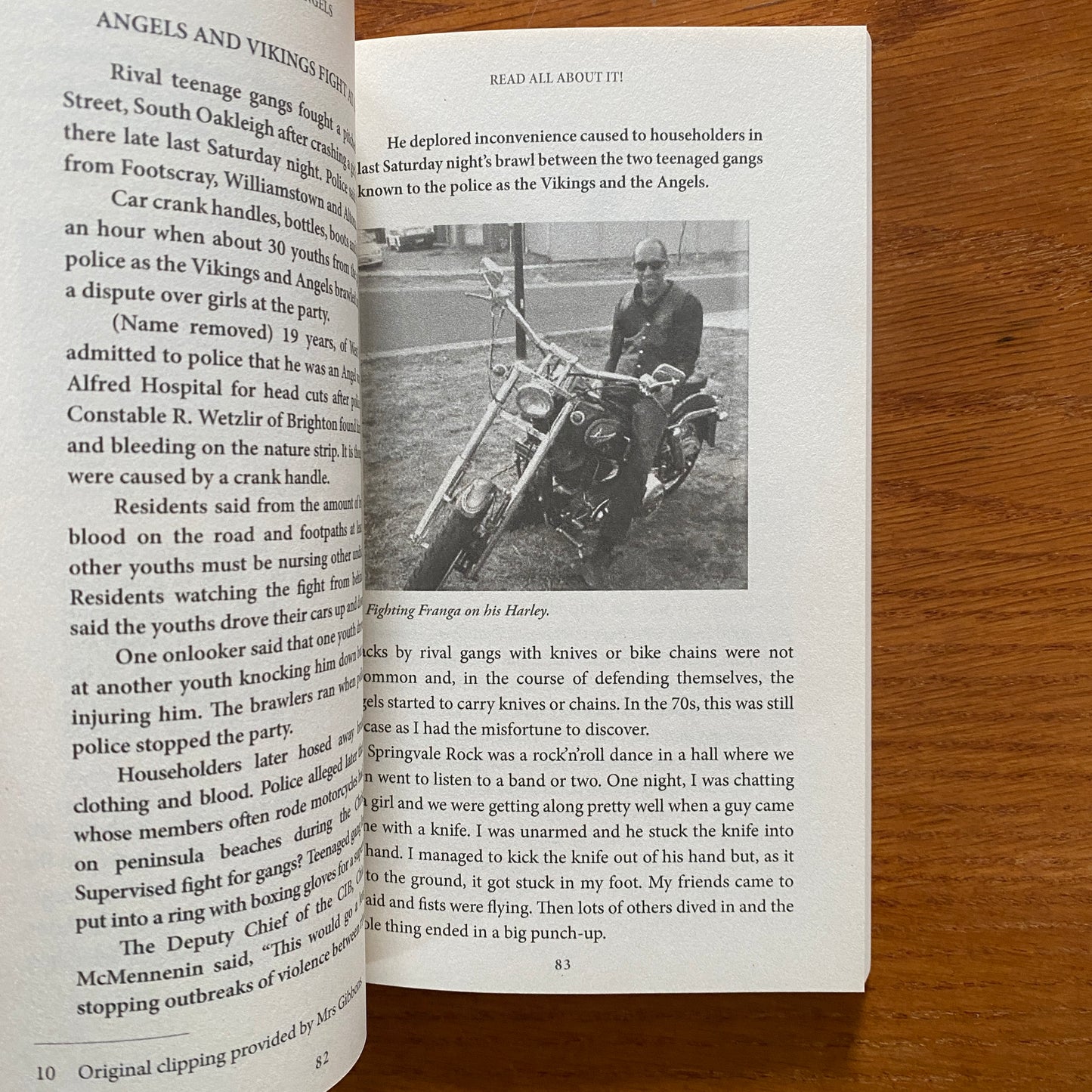 Angels: Life in an Australian Motorcycle Gang in the 60s and 70s David King & Maureen Lane