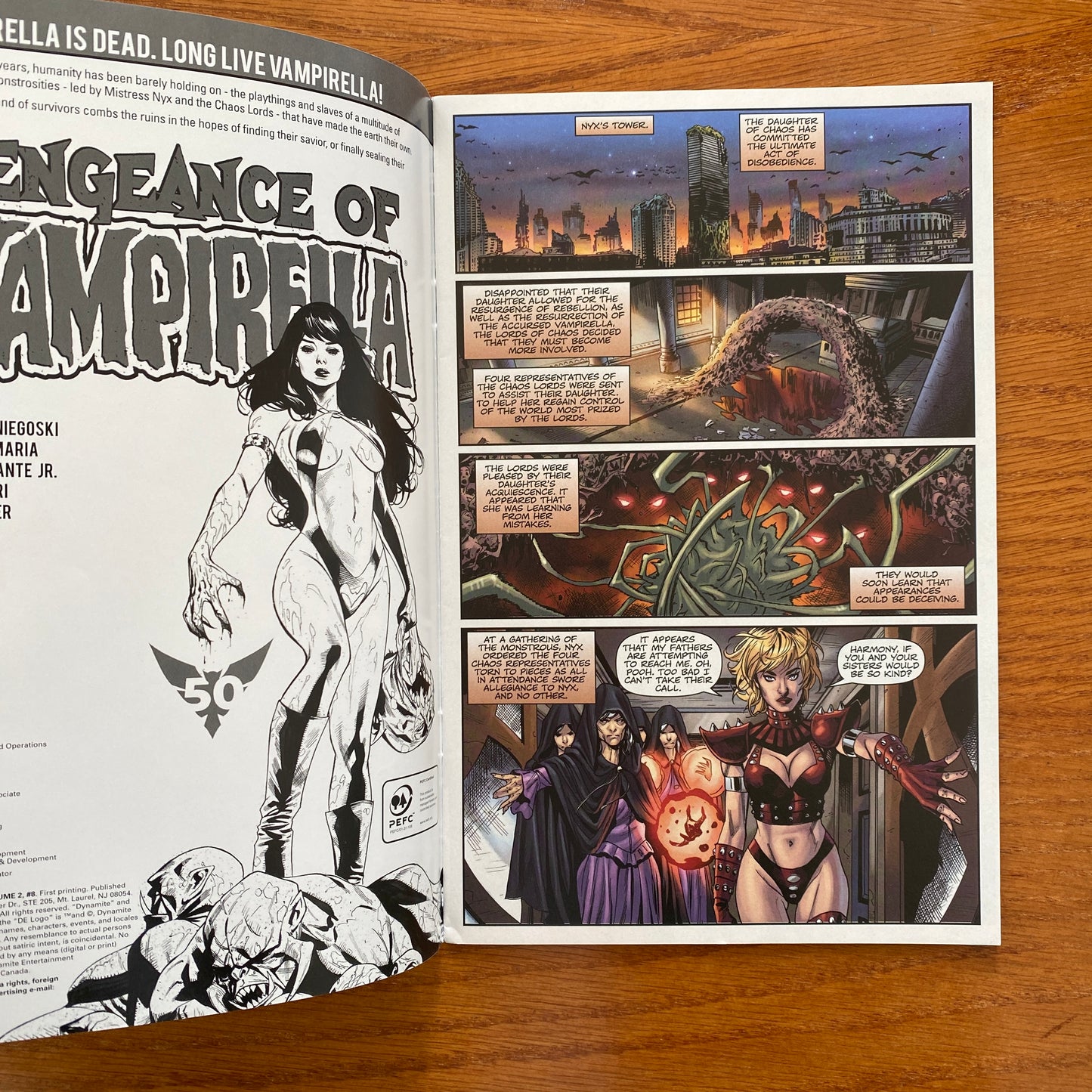 Vengeance of Vampirella #8 1:20 Titan Cosplay Cover