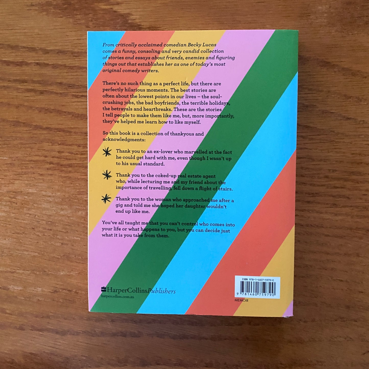 Acknowledgments: Stories of Friends, Enemies and Figuring Things Out - Becky Lucas
