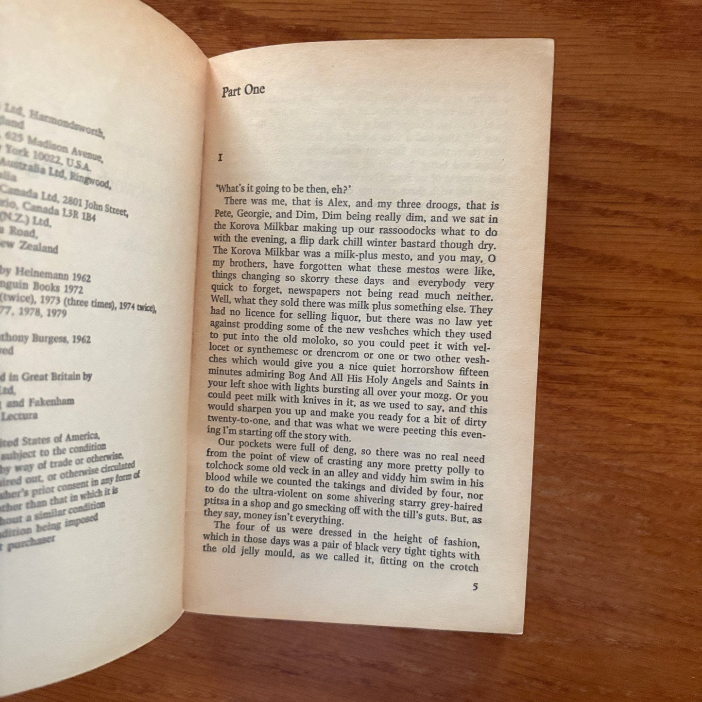 A Clockwork Orange – Anthony Burgess