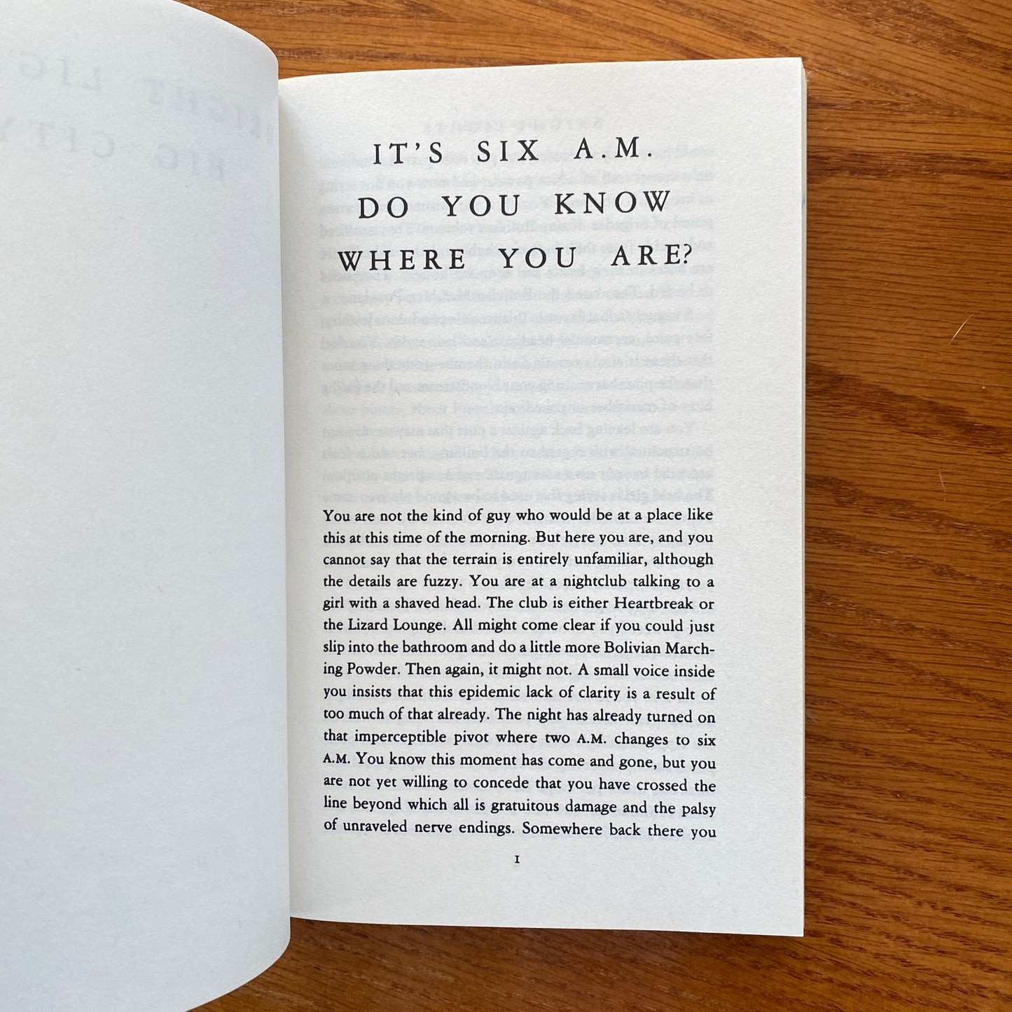 Jay McInerney - Bright Lights Big City