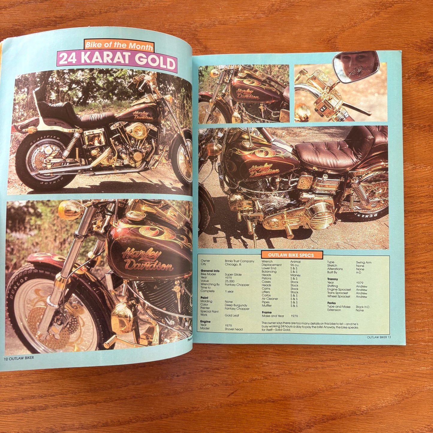 Outlaw Biker Aug 1987