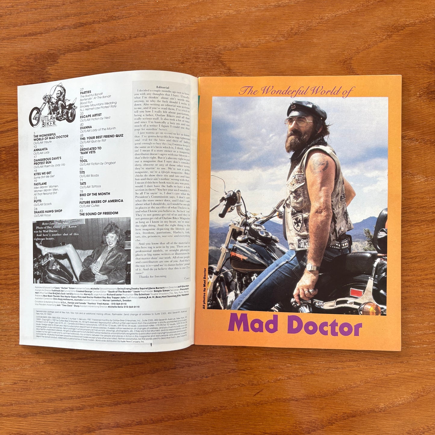 Outlaw Biker Feb 1987