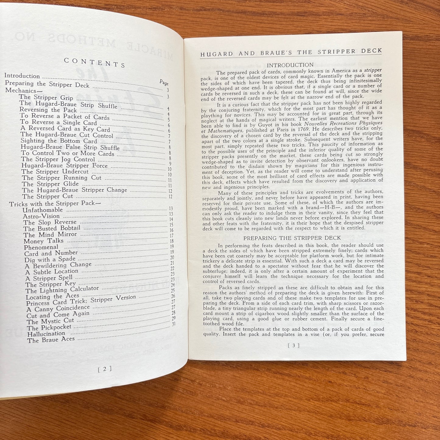 Miracle Methods No. 1 The Stripper Deck - Jean Hugard & Fred Braue