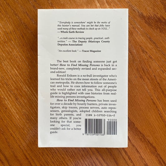 How to Find Missing Persons: A Handbook for Investigators - Ronald Eriksen