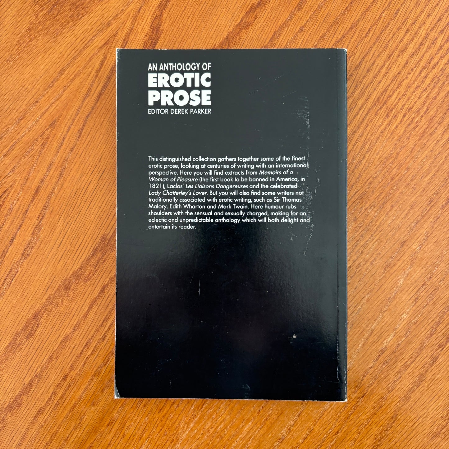 An Anthology Of Erotic Prose - Derek Parker