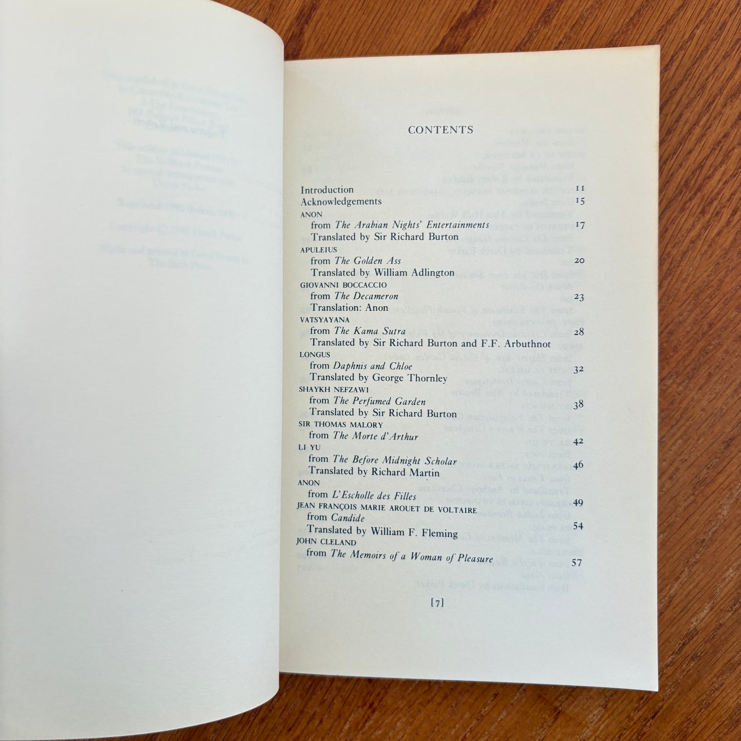 An Anthology Of Erotic Prose - Derek Parker