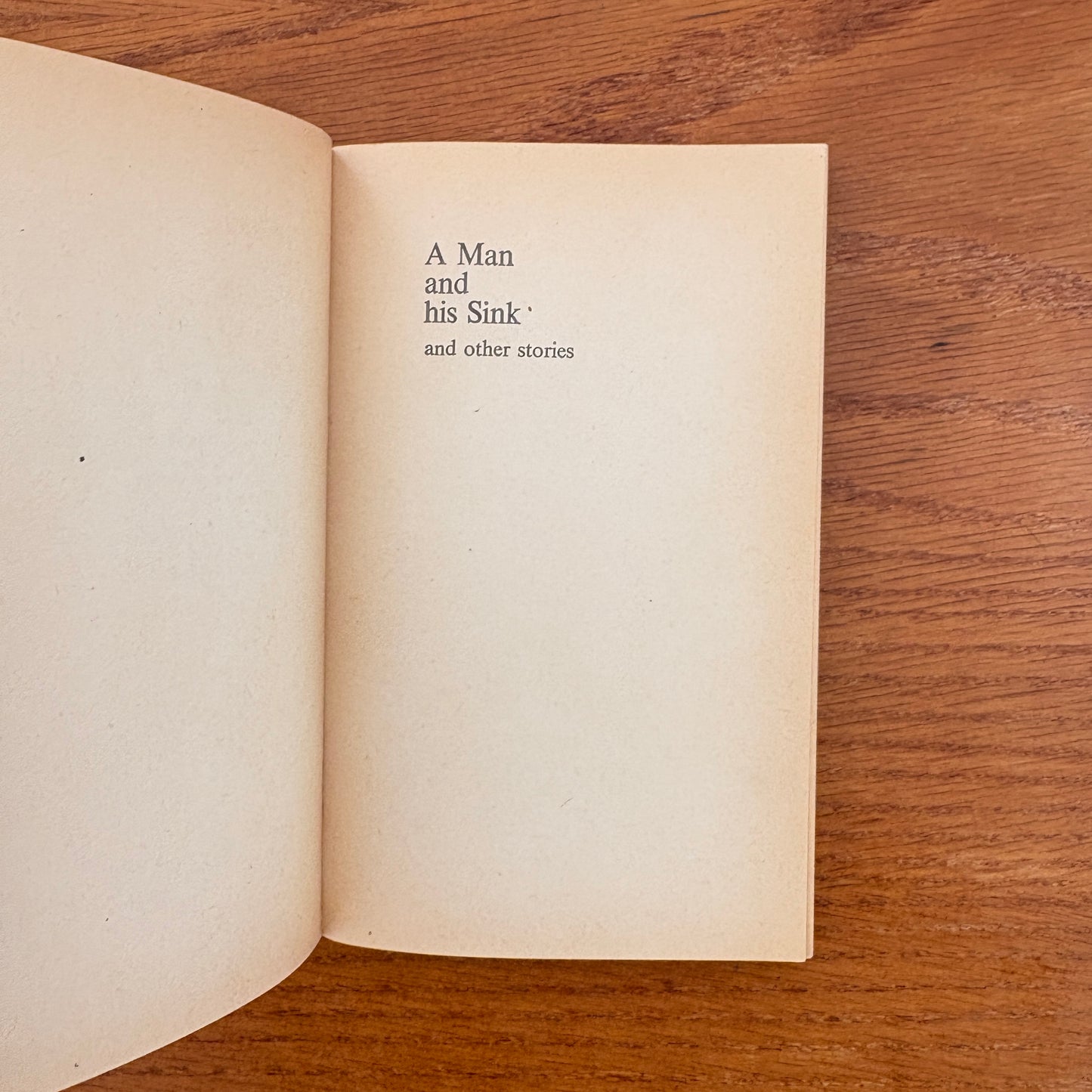A Man and His Sink and Other Stories - Agnar Mykle