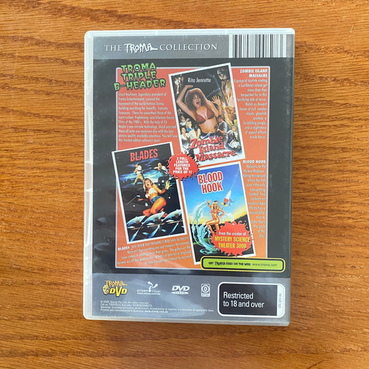 Troma Triple B-Header - Blades - Blood Hook - Zombie Island Massacre