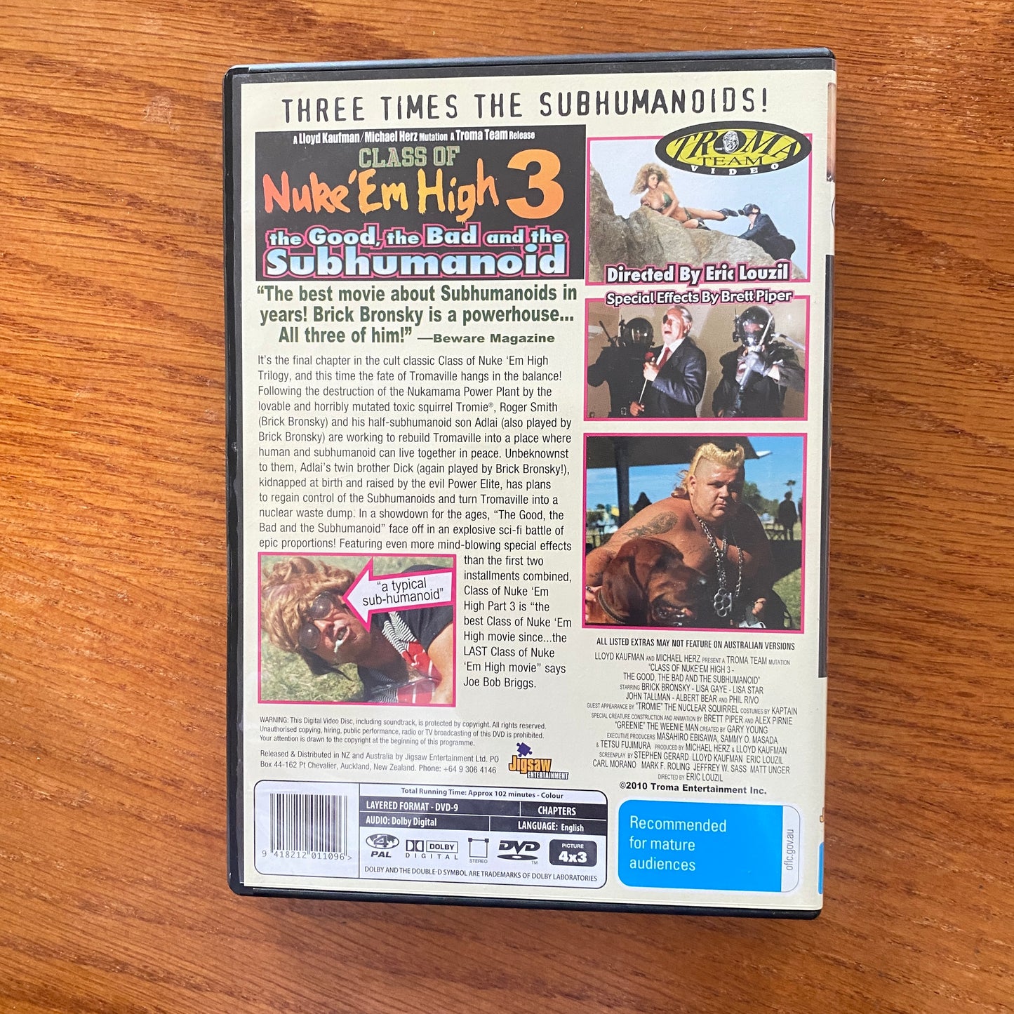 Class Of Nuke 'Em High 3: The Good, the Bad and the Subhumanoid!