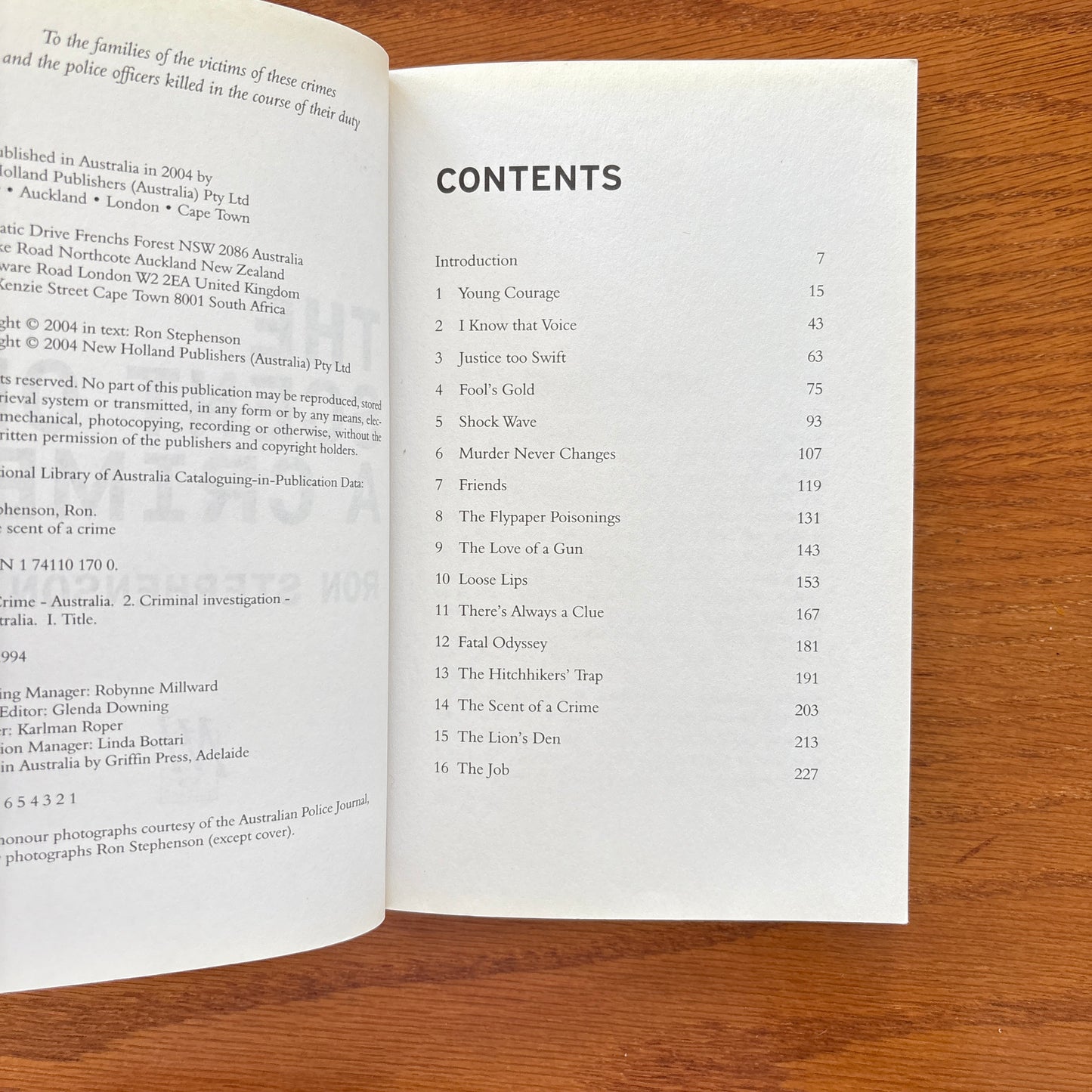 The Scent of a Crime – Ron Stephenson