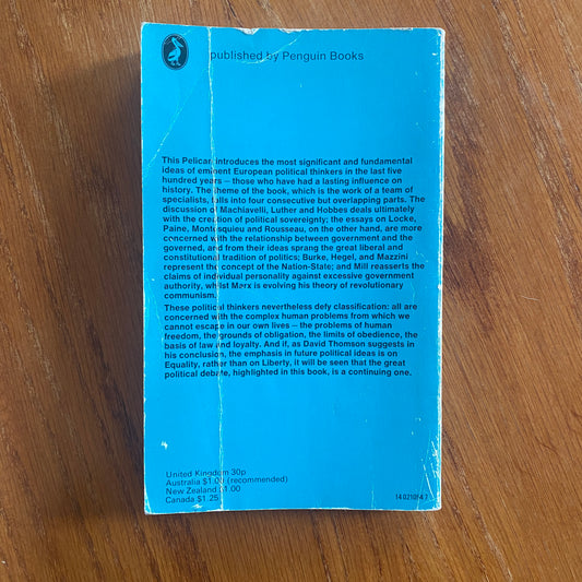 Political Ideas - David Thompson