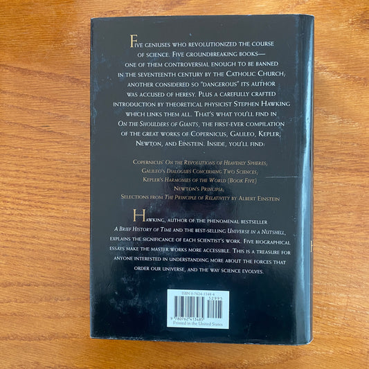 On The Shoulders Of Giants: The Great Works Of Physics And Astronomy - Stephen Hawking