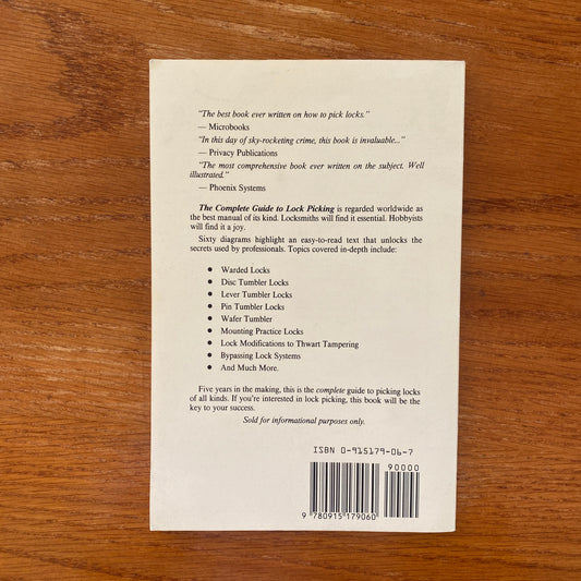 The Complete Guide To Lock Picking - Eddie The Wire