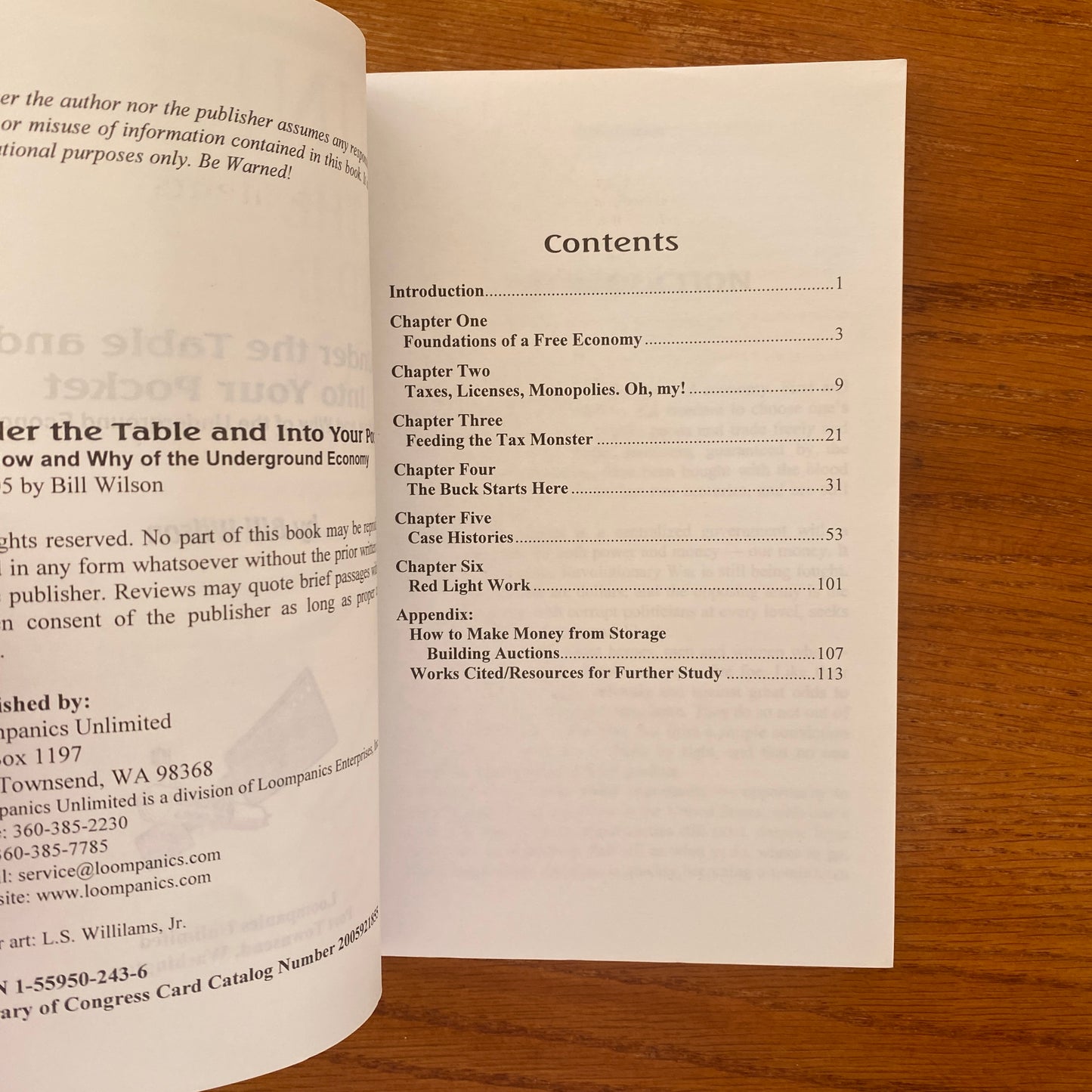 Under The Table And Into Your Pocket - Bill Wilson