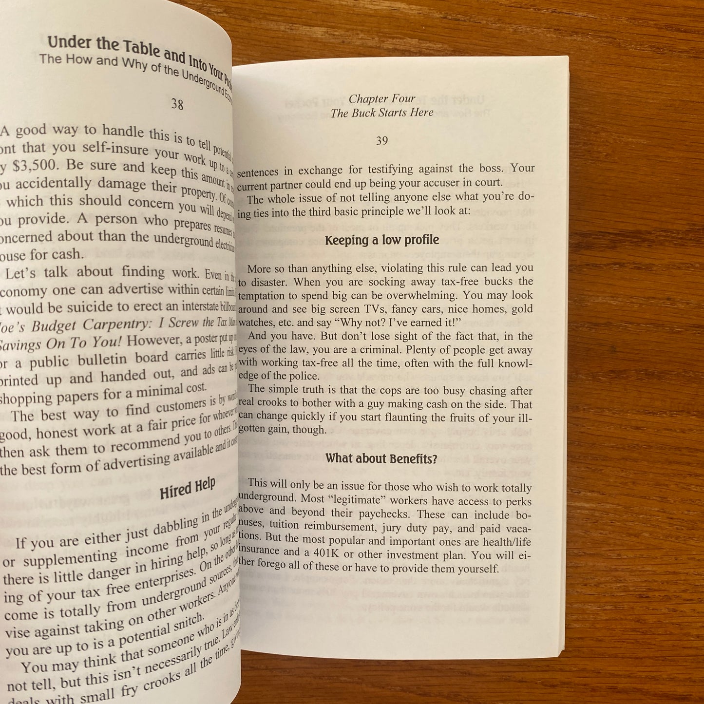 Under The Table And Into Your Pocket - Bill Wilson