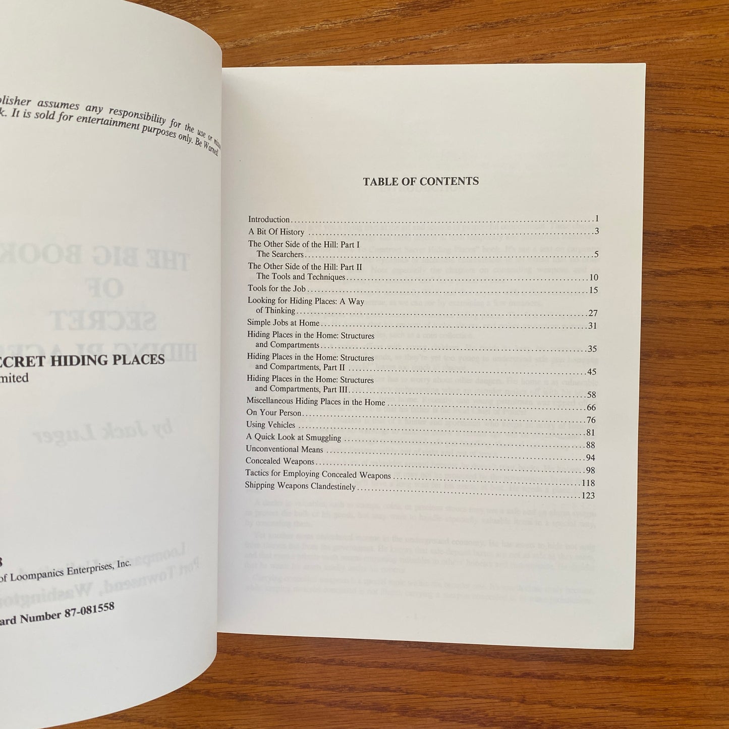 The Big Book Of Secret Hiding Places - Jack Luger