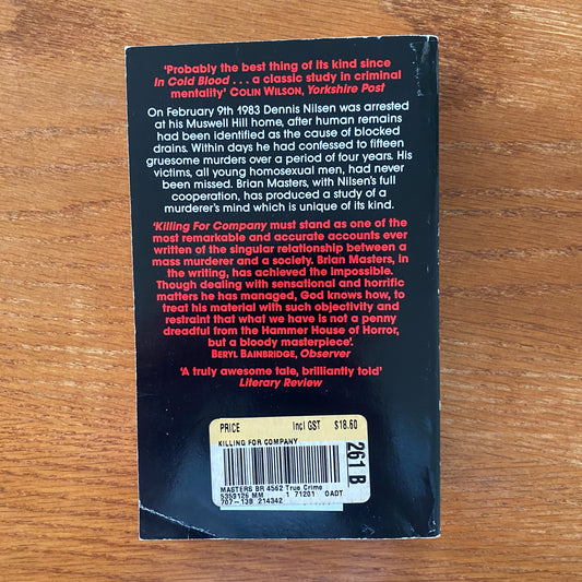 Killing For Company - Brian Masters