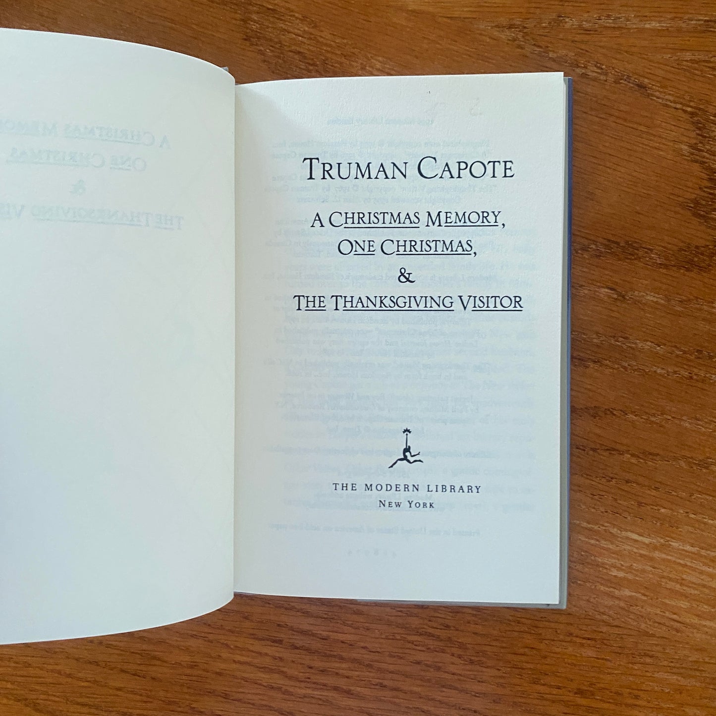 Truman Capote - A Christmas Memory, One Christmas & The Thanksgiving Visitor