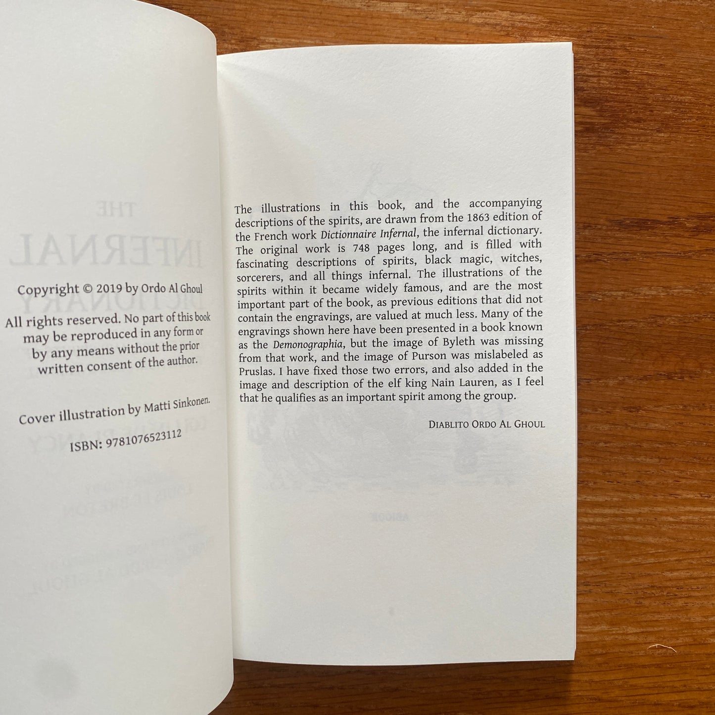 The Infernal Dictionary: Devils, Gods, and Spirits of the Dictionnaire Infernal - Colin de Plancy, Arundell Overman, Louis le Breton & Diablito Ordo Al Ghoul