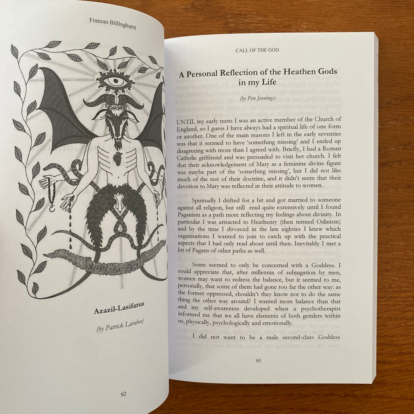 Call Of The God: An Anthology Exploring the Divine Masculine within Modern Paganism - Frances Billinghurst
