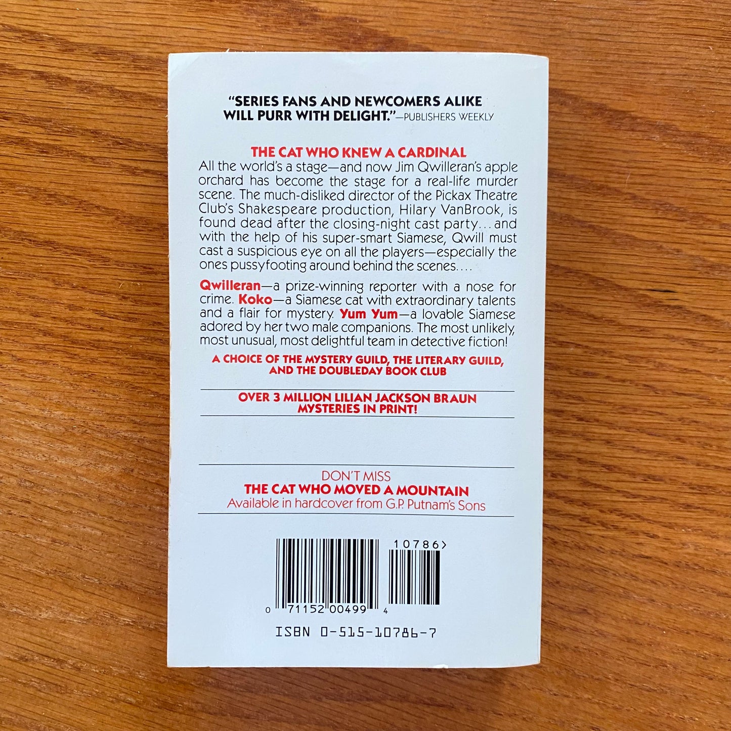 Lilian Jackson Bräun - The Cat Who Knew A Cardinal