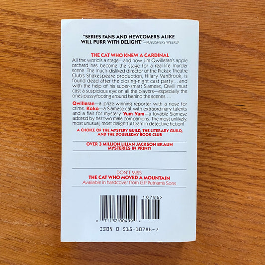 Lilian Jackson Bräun - The Cat Who Knew A Cardinal