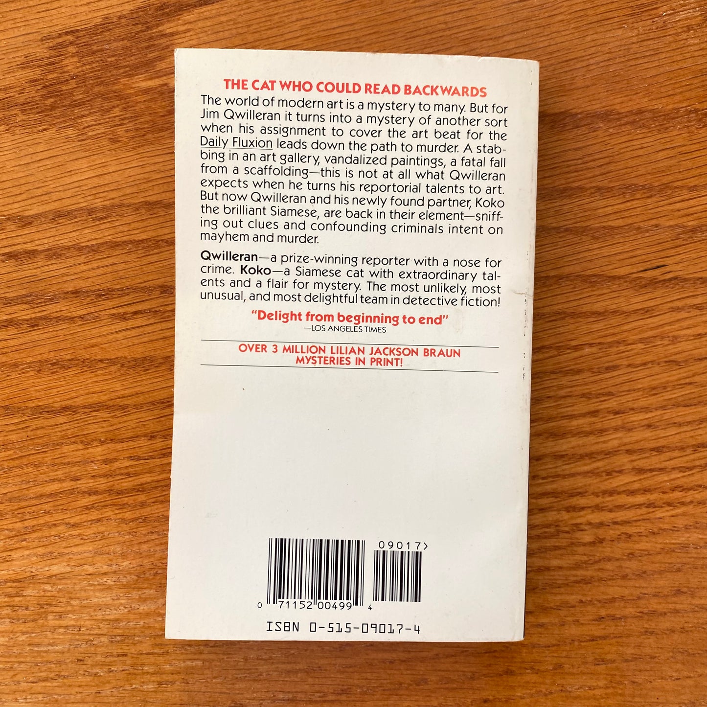 Lilian Jackson Bräun - The Cat Who Could Read Backwards