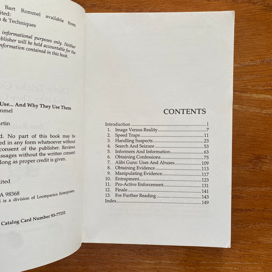 Dirty Tricks Cops Use:(And Why They Use Them) - Bart Rommel