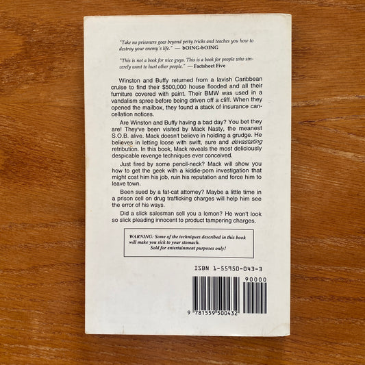 Take No Prisoners: Destroying Enemies With Dirty And Malicious Tricks - Mack Nasty