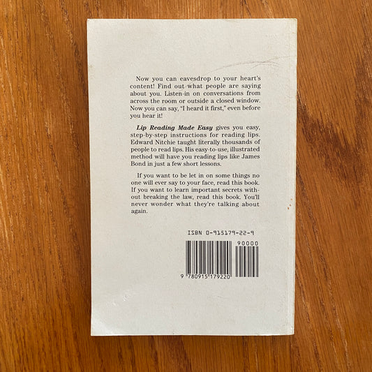 Lip Reading Made Easy - Edward B. Nitchie