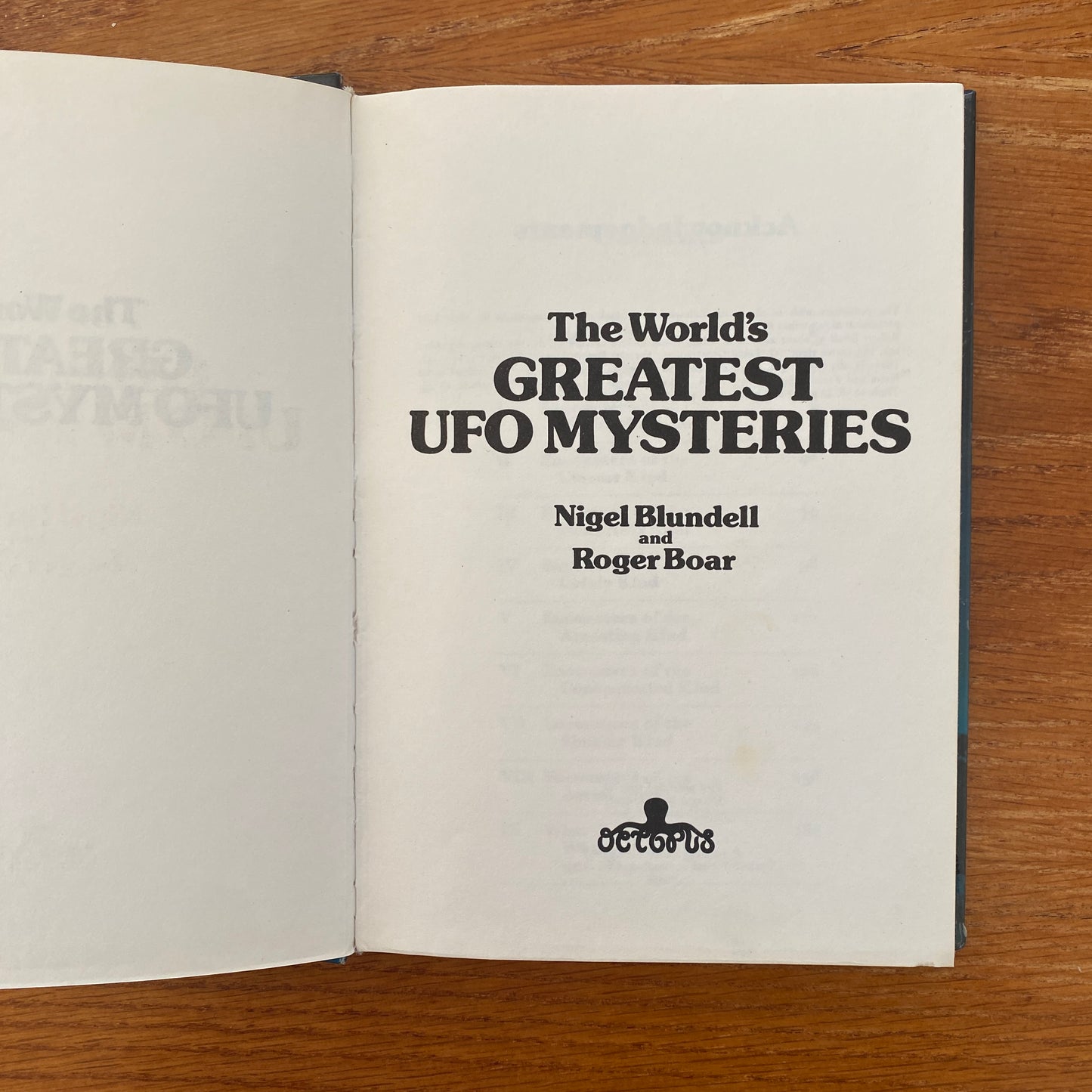UFO Mysteries - Nigel Blundell & Roger Boar
