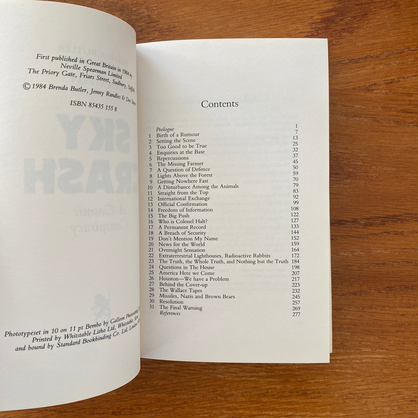 Sky Crash: A Cosmic Conspiracy - Brenda Butler, Dot Street & Jenny Randles