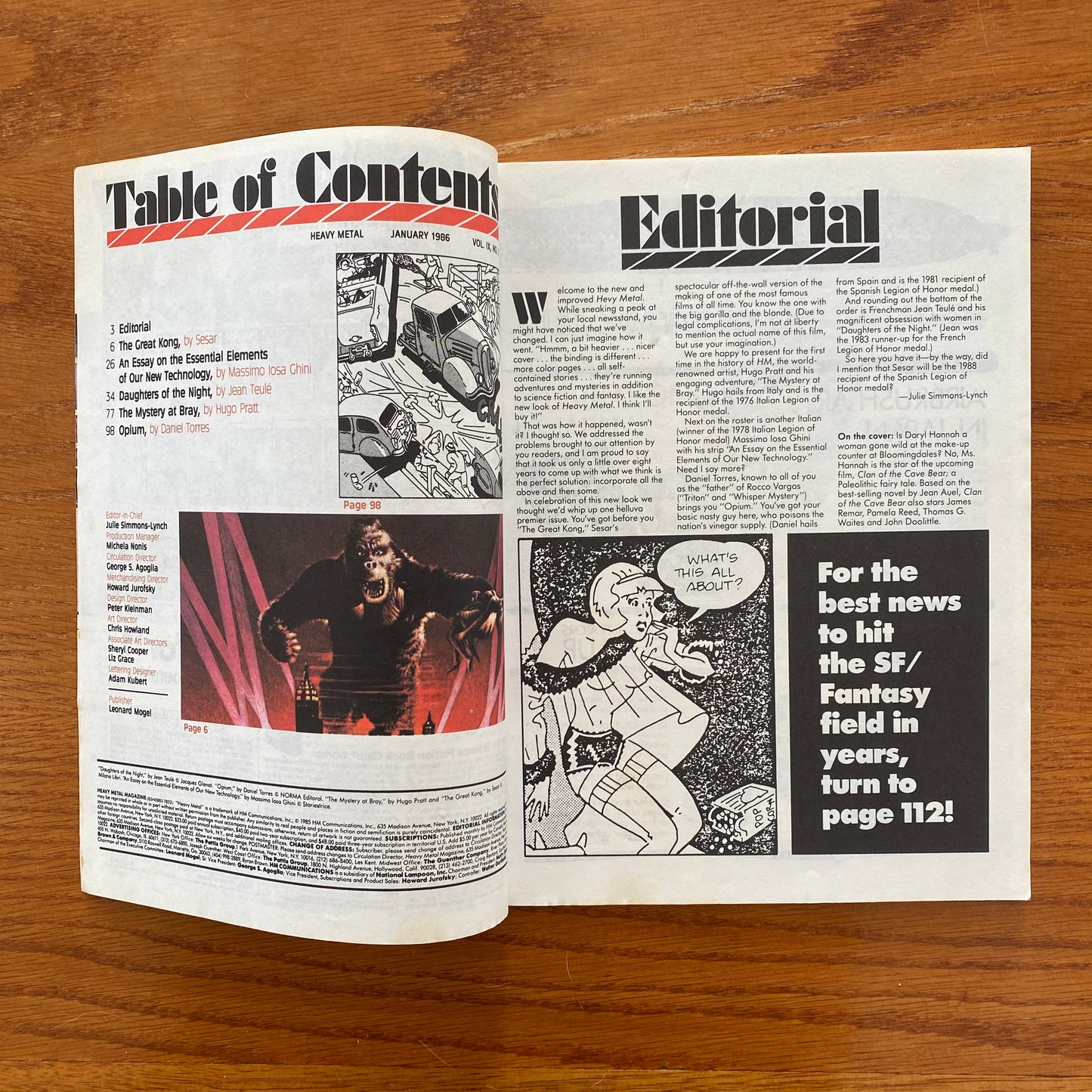 V9.10 Heavy Metal - Winter 1986