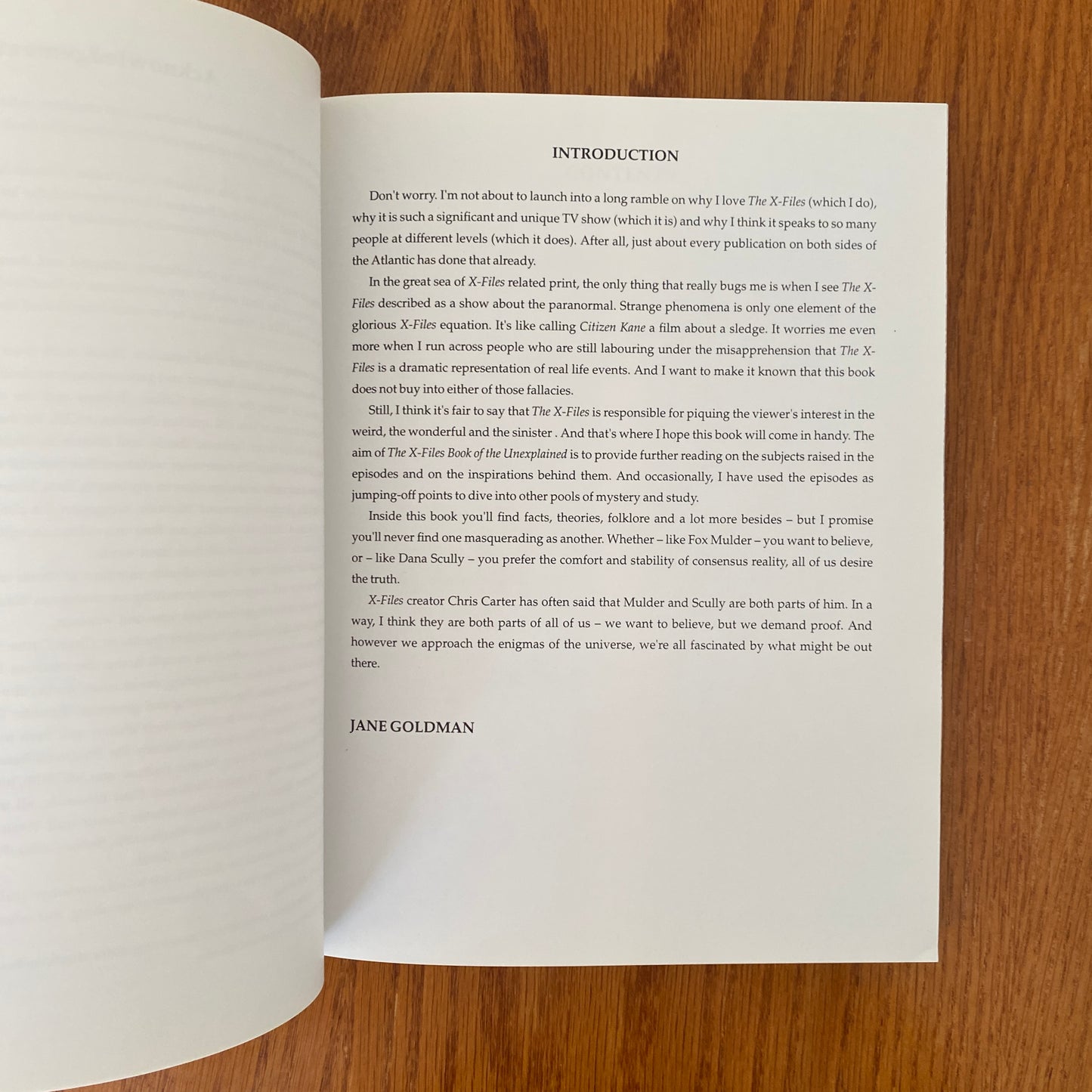 The X-Files: Book Of The Unexplained - Jane Goodman