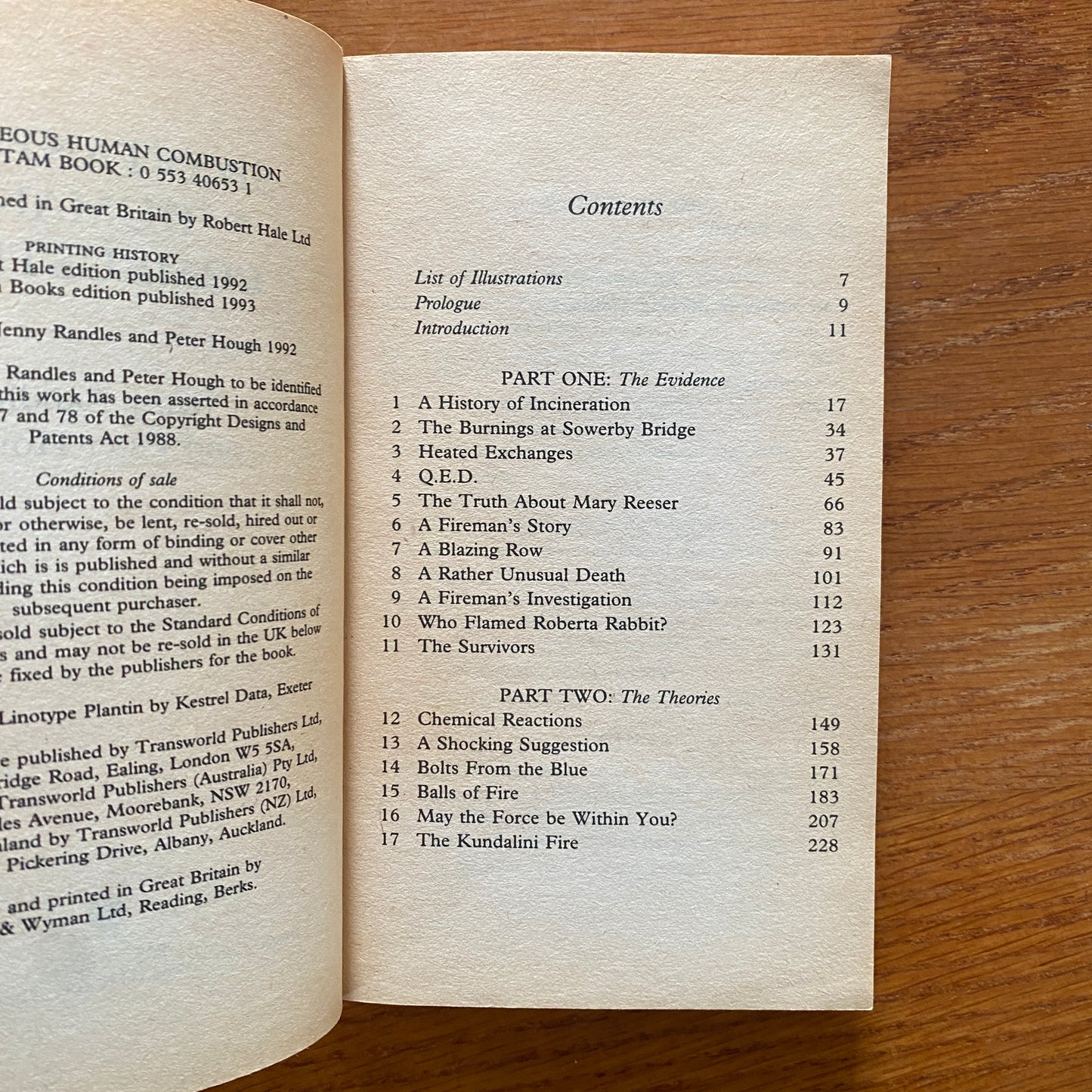 Spontaneous Human Combustion - Jenny Randles & Peter Hough
