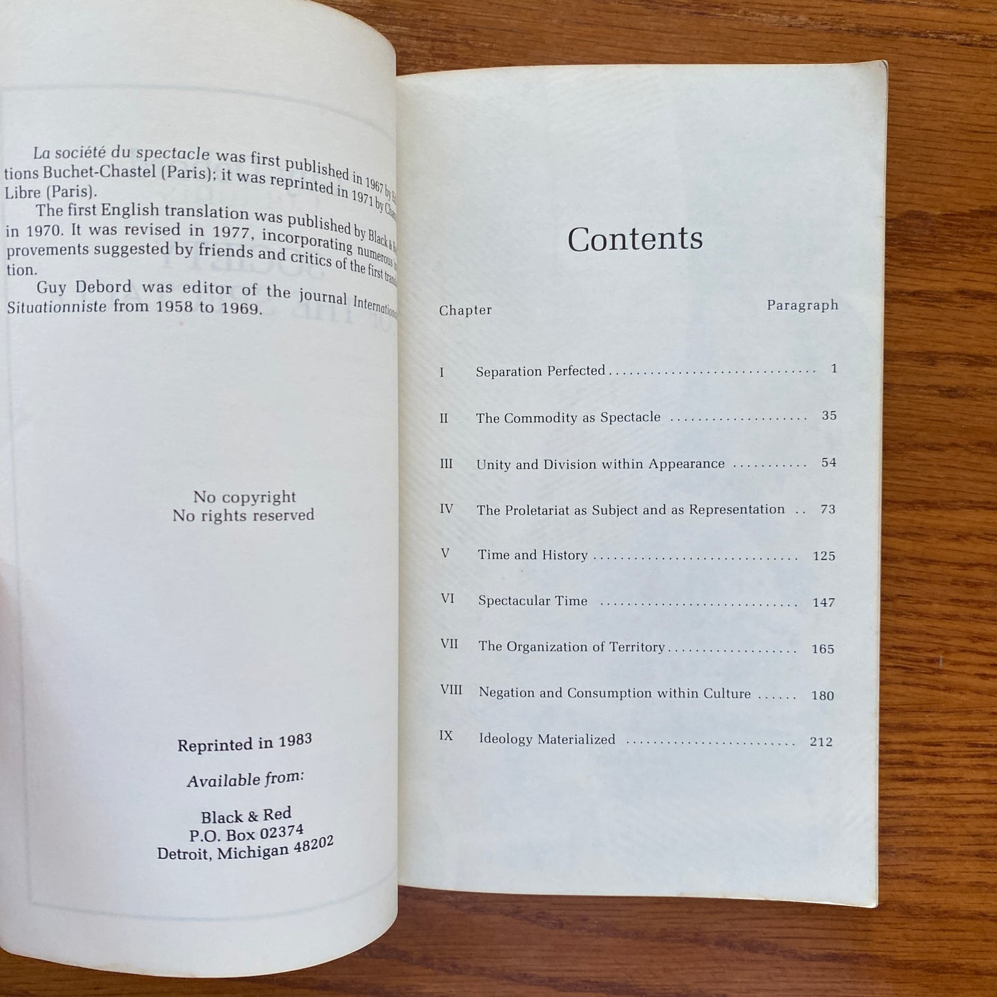 The Society of the Spectacle - Guy Debord
