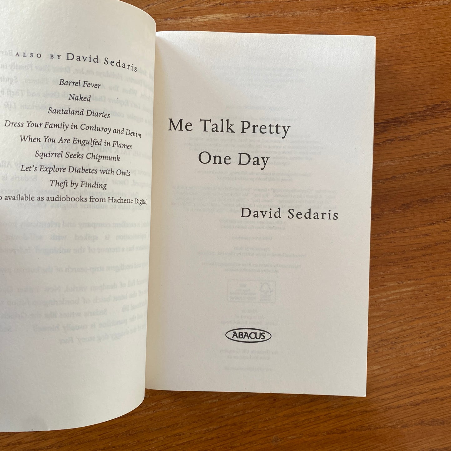 David Sedaris - Me Talk Pretty One Day