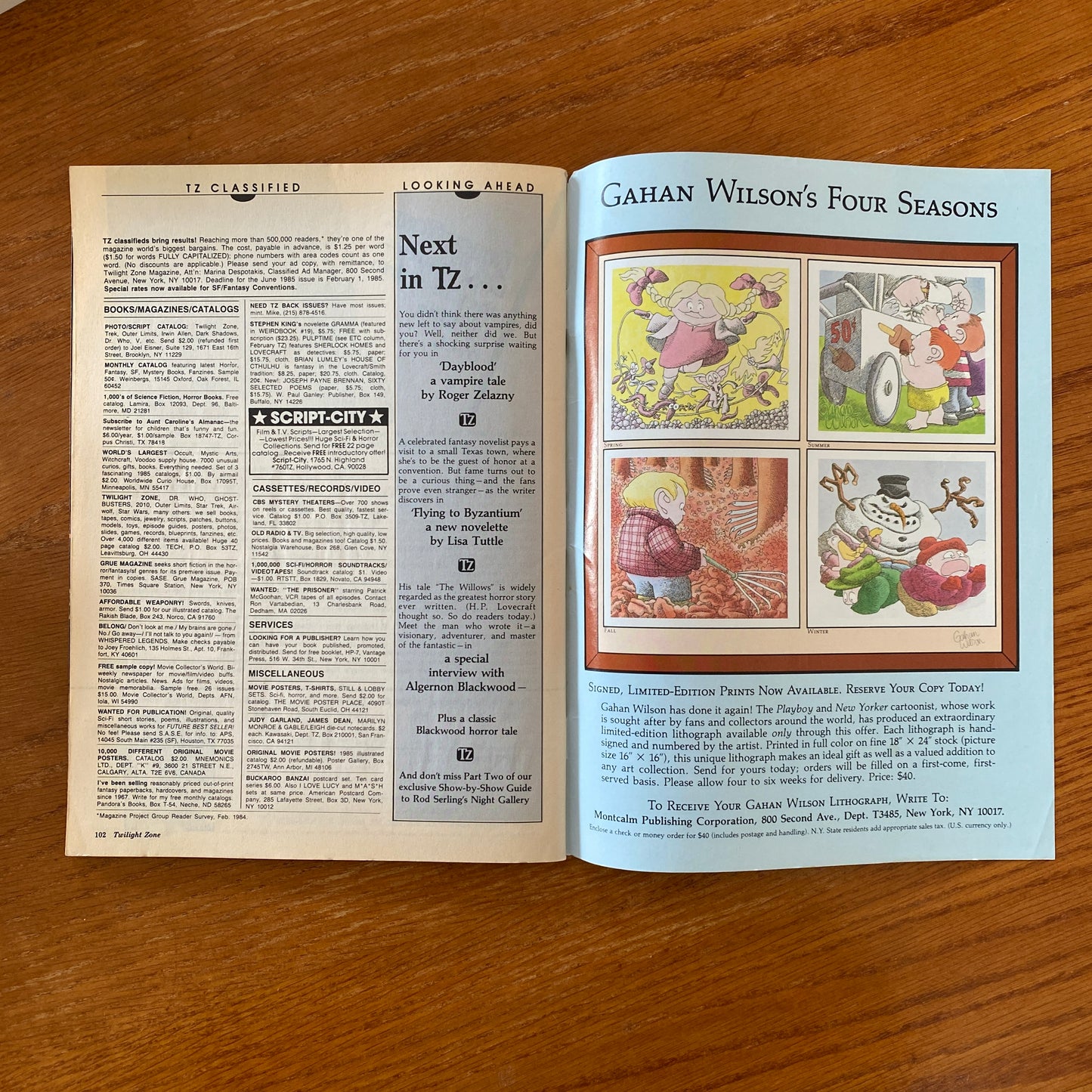 The Twilight Zone Magazine - April 1985