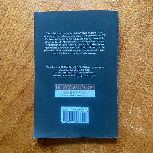 Modest Enquiry into the Nature of Witchcraft –  Rev. John Hale