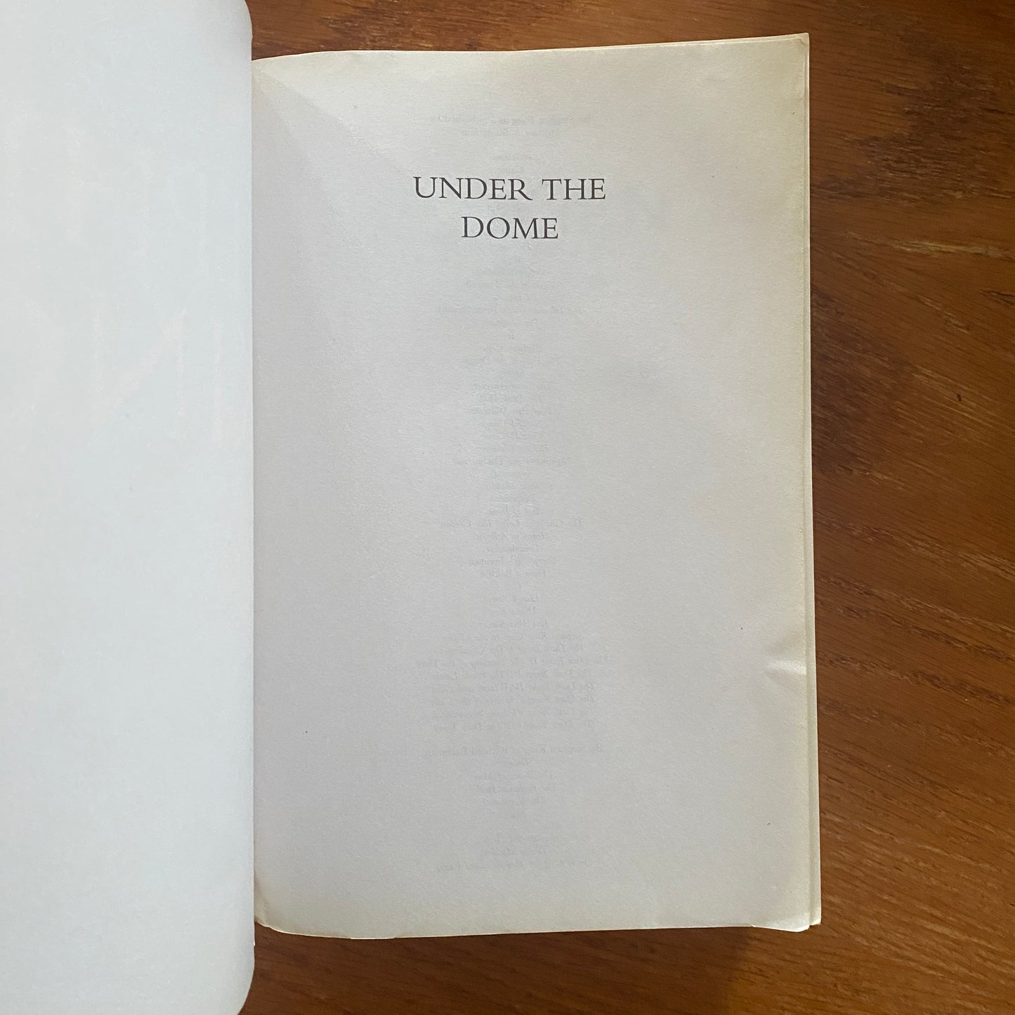 Under The Dome - Stephen King